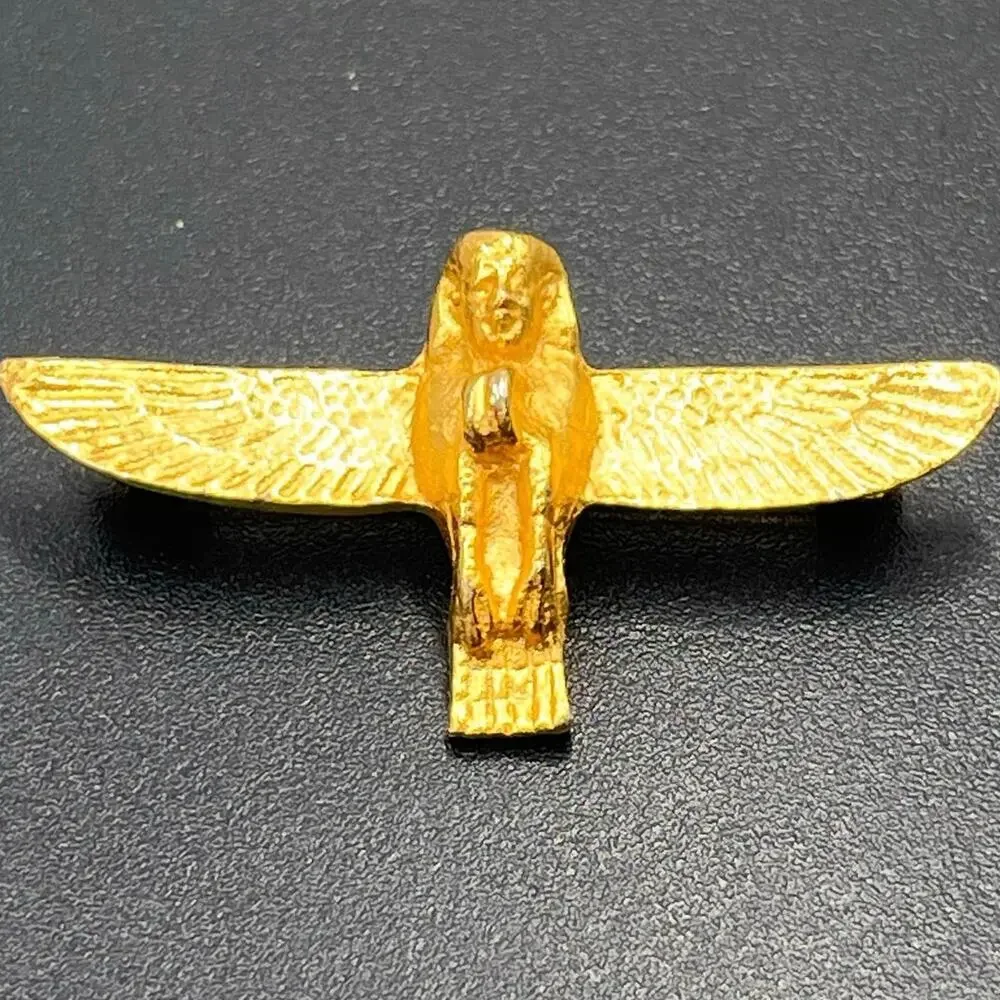 Alva‎ Museum Repro Ba Amulet Egyptian Soul Or Spirit of Afterlife Pin Brooch